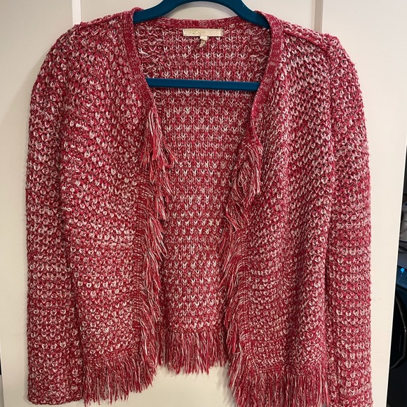 Maje pink fringe jacket size 1 - Picture 1 of 8